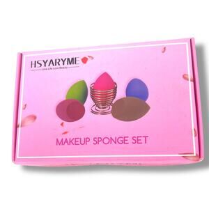 HSYARYME Make Up Sponge Blender Set & Holder  Sealed